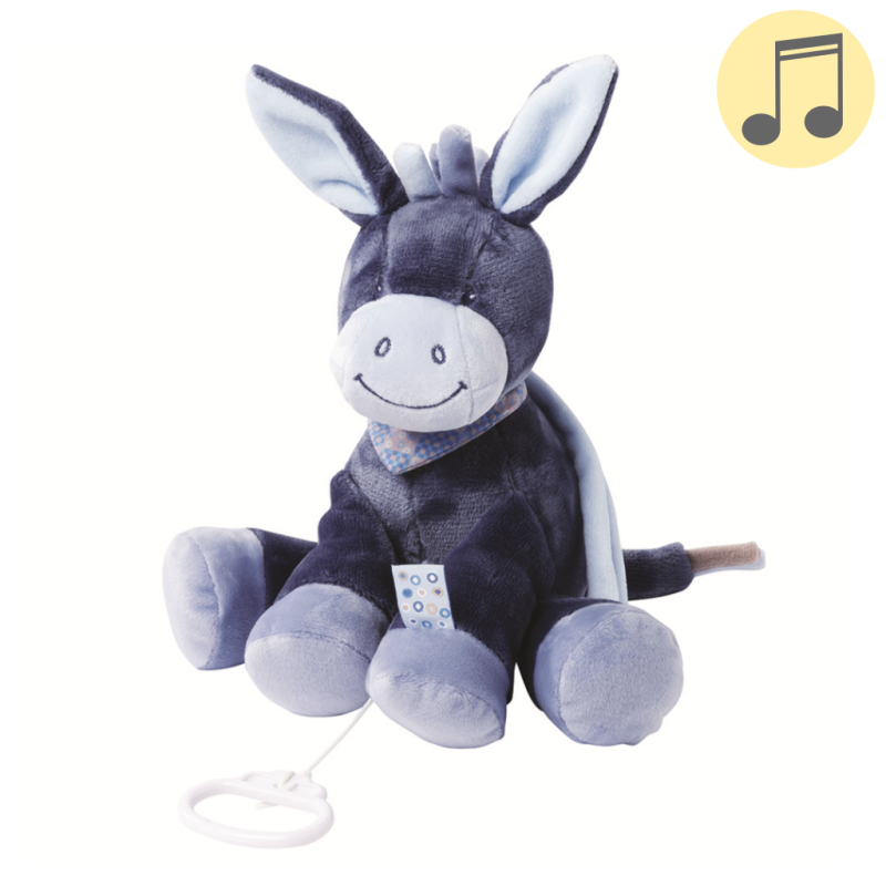  alex and bibou musical box donkey blue 